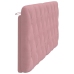 Cabecero de cama acolchado terciopelo rosa 180 cm