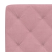 Cabecero de cama acolchado terciopelo rosa 180 cm