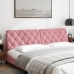 Cabecero de cama acolchado terciopelo rosa 200 cm