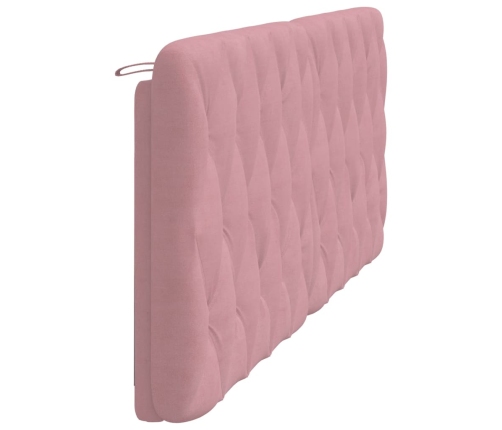 Cabecero de cama acolchado terciopelo rosa 200 cm