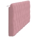 Cabecero de cama acolchado terciopelo rosa 200 cm