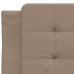 Cabecero de cama acolchado cuero sintético capuchino 80 cm