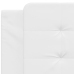 Cabecero de cama acolchado cuero sintético blanco 100 cm