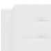 vidaXL Cabecero de cama acolchado cuero sintético blanco 200 cm