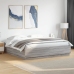 Estructura cama con luces LED madera gris Sonoma 180x200 cm