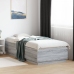 Estructura cama con luces LED madera gris Sonoma 100x200 cm