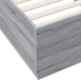 Estructura cama con luces LED madera gris Sonoma 100x200 cm