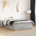 Estructura cama con luces LED madera gris Sonoma 120x190 cm