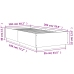 Estructura de cama madera de ingeniería roble humo 100x200 cm