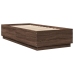 Estructura de cama madera de ingeniería roble marrón 90x200 cm