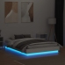 vidaXL Estructura de cama con luces LED blanco 140x190 cm