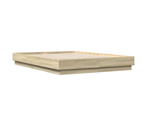 Estructura de cama madera de ingeniería roble Sonoma 150x200 cm