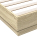 Estructura de cama madera de ingeniería roble Sonoma 150x200 cm