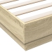 Estructura de cama madera de ingeniería roble Sonoma 140x200 cm