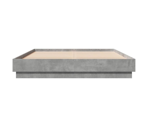 Estructura de cama madera de ingeniería gris hormigón 120x200cm