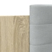 Cama con cabecero madera de ingeniería roble Sonoma 140x200 cm