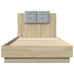 Cama con cabecero madera de ingeniería roble Sonoma 100x200 cm