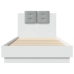Estructura cama con cabecero madera ingeniería blanco 90x200 cm