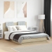 Cama con cabecero madera de ingeniería roble Sonoma 140x190 cm