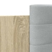 Cama con cabecero madera de ingeniería roble Sonoma 140x190 cm