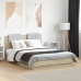 Cama con cabecero madera de ingeniería roble Sonoma 135x190 cm
