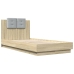 Cama con cabecero madera de ingeniería roble Sonoma 75x190 cm