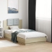 Cama con cabecero madera de ingeniería roble Sonoma 75x190 cm