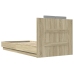 Cama con cabecero madera de ingeniería roble Sonoma 75x190 cm