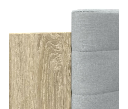 Cama con cabecero madera de ingeniería roble Sonoma 75x190 cm