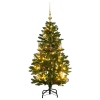 Árbol de Navidad artificial con bisagras 150 LED y bolas 150 cm