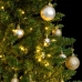 Árbol de Navidad artificial con bisagras 150 LED y bolas 150 cm