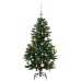 Árbol de Navidad artificial con bisagras 150 LED y bolas 150 cm