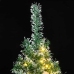 Árbol de Navidad artificial con 300 LED bolas y nieve 180 cm