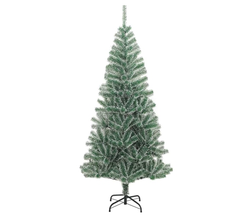 Árbol de Navidad artificial con 300 LED bolas y nieve 180 cm