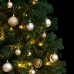 Árbol de Navidad artificial con bisagras 300 LED y bolas 180 cm