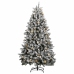 Árbol de Navidad artificial con bisagras 300 LED y bolas 180 cm