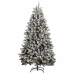 Árbol de Navidad artificial con bisagras 300 LED y bolas 210 cm