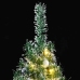 Árbol de Navidad artificial con 300 LED bolas y nieve 180 cm