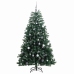 Árbol de Navidad artificial con bisagras 300 LED y bolas 210 cm