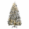 Árbol de Navidad artificial con bisagras 300 LED y bolas 180 cm