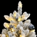 Árbol de Navidad artificial con bisagras 300 LED y bolas 180 cm