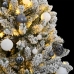 Árbol de Navidad artificial con bisagras 300 LED y bolas 180 cm