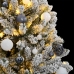 Árbol de Navidad artificial con bisagras 300 LED y bolas 210 cm