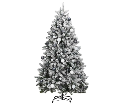 Árbol de Navidad artificial con bisagras 300 LED y bolas 240 cm