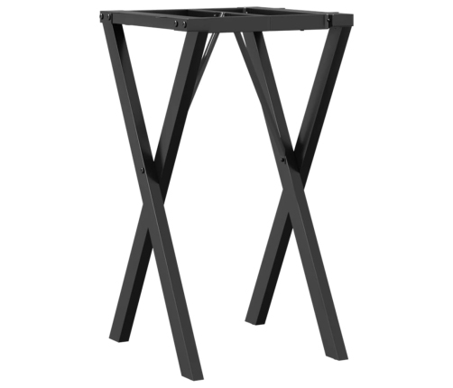 Patas de mesa de comedor estructura X acero 40x40x73 cm