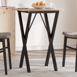 Patas de mesa de comedor estructura X acero 40x40x73 cm