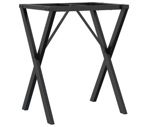 Patas de mesa de comedor estructura X acero 50x40x73 cm