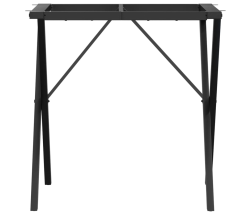 Patas de mesa de comedor estructura X acero 60x60x73 cm