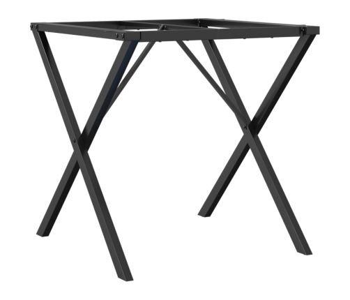 Patas de mesa de comedor estructura X acero 70x70x73 cm