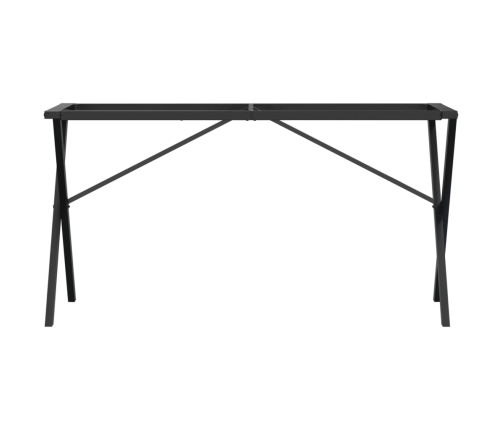 Patas de mesa de comedor estructura X acero 120x60x73 cm